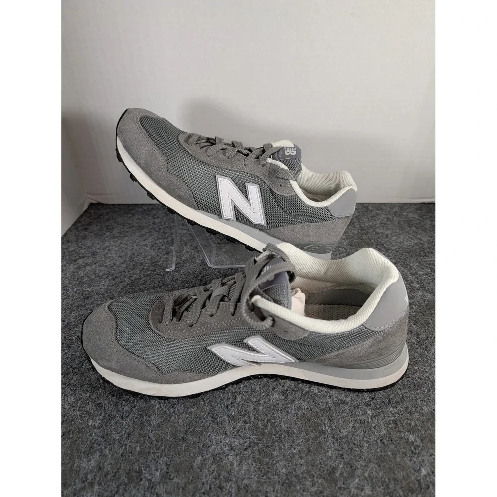 New Balance 515 Grey Suede Mesh Sneakers WL515GRY Womens 8.5 Mens 7